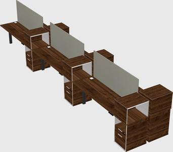 Shared electric desk + cabinet