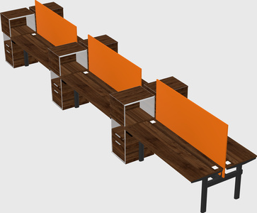 Shared electric desk + cabinet