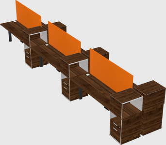 Shared electric desk + cabinet