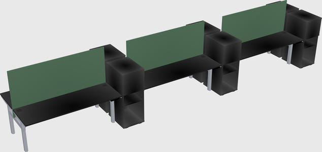 Shared electric desk + cabinet