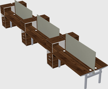 Shared electric desk + cabinet