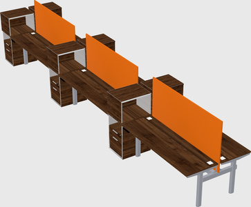 Shared electric desk + cabinet
