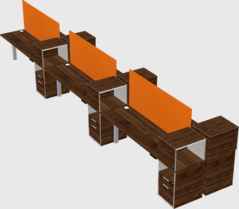 Shared electric desk + cabinet
