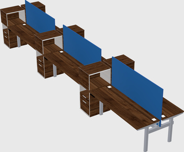 Shared electric desk + cabinet
