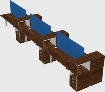 Shared electric desk + cabinet