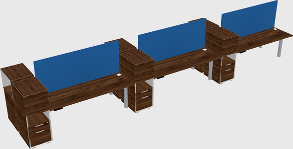 Shared electric desk + cabinet