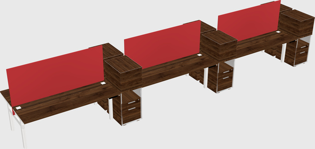 Shared electric desk + cabinet