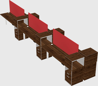 Shared electric desk + cabinet