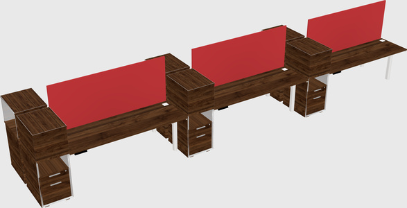 Shared electric desk + cabinet