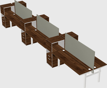 Shared electric desk + cabinet