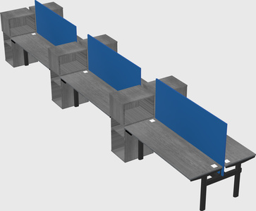 Shared electric desk + cabinet