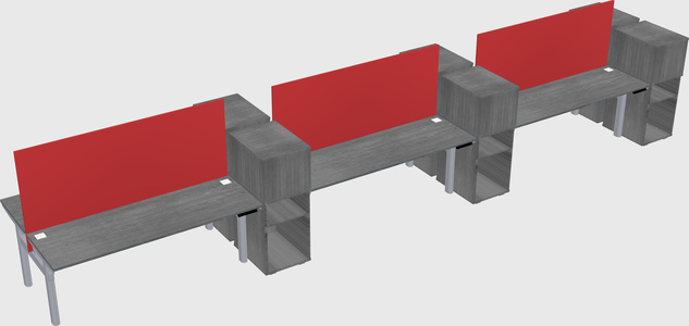 Shared electric desk + cabinet