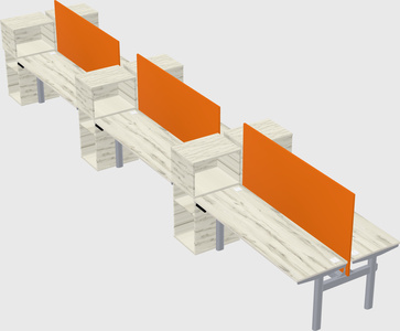 Shared electric desk + cabinet