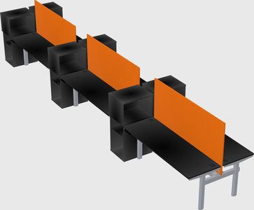 Shared electric desk + cabinet
