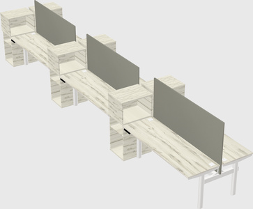 Shared electric desk + cabinet