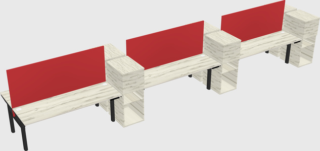 Shared electric desk + cabinet
