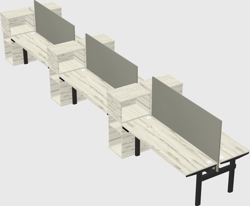 Shared electric desk + cabinet