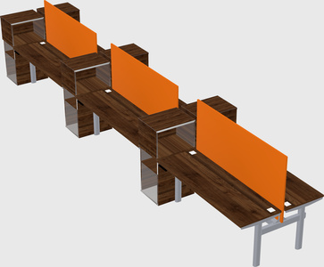 Shared electric desk + cabinet