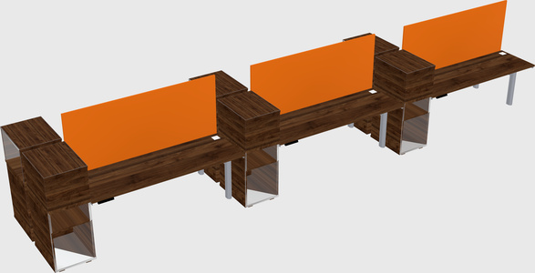 Shared electric desk + cabinet