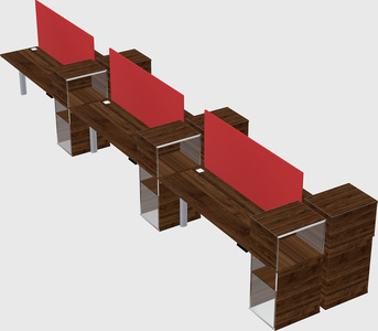 Shared electric desk + cabinet