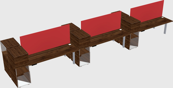 Shared electric desk + cabinet