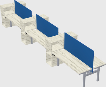 Shared electric desk + cabinet