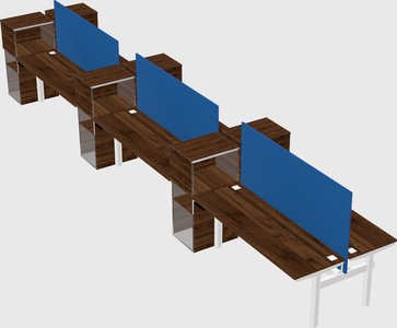 Shared electric desk + cabinet