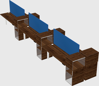 Shared electric desk + cabinet