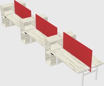 Shared electric desk + cabinet