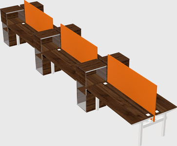 Shared electric desk + cabinet