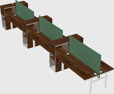 Shared electric desk + cabinet