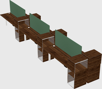 Shared electric desk + cabinet