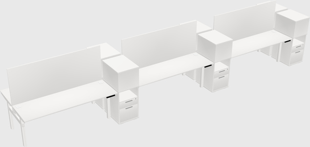Shared electric desk + cabinet