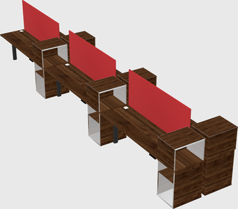 Shared electric desk + cabinet