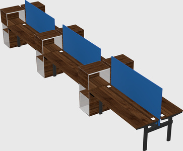 Shared electric desk + cabinet
