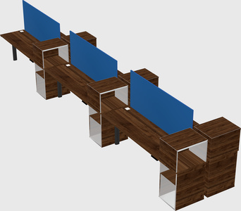 Shared electric desk + cabinet