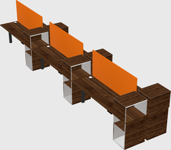 Shared electric desk + cabinet