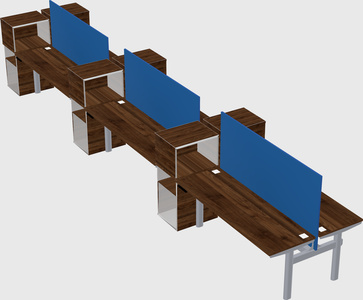 Shared electric desk + cabinet