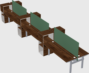 Shared electric desk + cabinet
