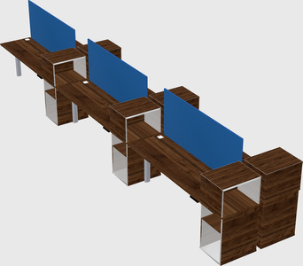 Shared electric desk + cabinet