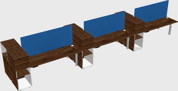 Shared electric desk + cabinet