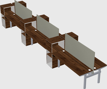 Shared electric desk + cabinet