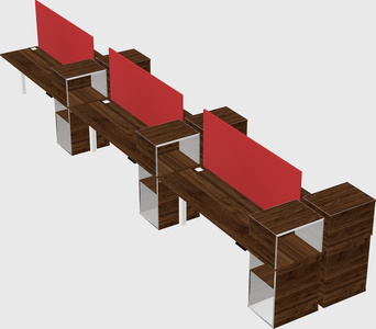 Shared electric desk + cabinet
