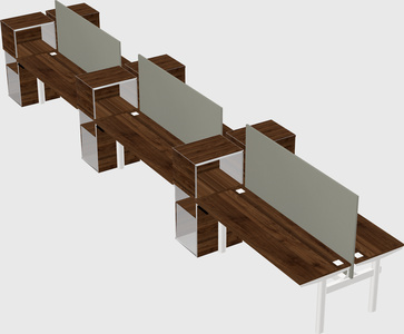 Shared electric desk + cabinet