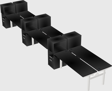Shared electric desk + cabinet