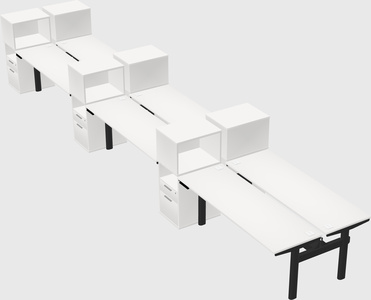 Shared electric desk + cabinet