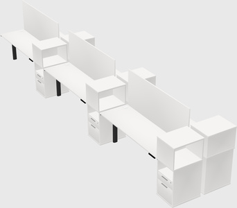 Shared electric desk + cabinet