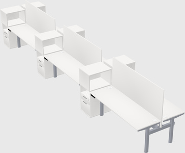 Shared electric desk + cabinet
