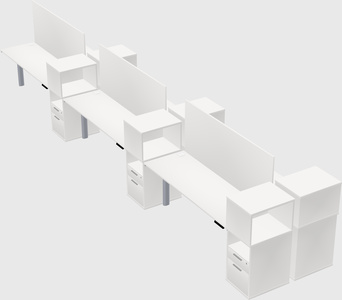 Shared electric desk + cabinet