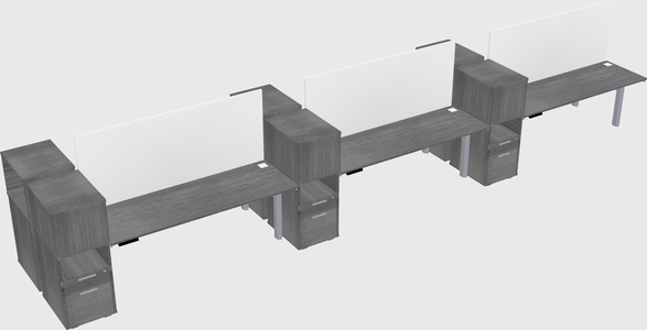 Shared electric desk + cabinet